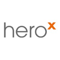 HeroX logo, HeroX contact details