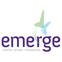 The Emerge Center logo, The Emerge Center contact details