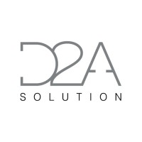 D2A solution logo, D2A solution contact details