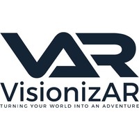 VisionizAR logo, VisionizAR contact details