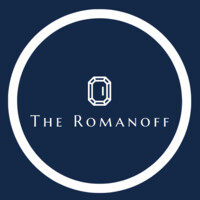 The Romanoff logo, The Romanoff contact details