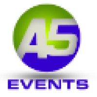 A5 Events logo, A5 Events contact details