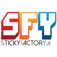 StickyFactory logo, StickyFactory contact details