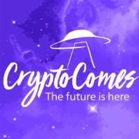 CryptoComes logo, CryptoComes contact details