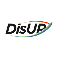 DisUP logo, DisUP contact details