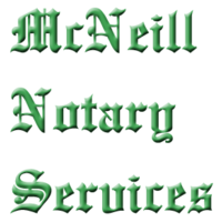 McNeill Notary Services logo, McNeill Notary Services contact details