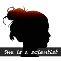 She is a scientist logo, She is a scientist contact details