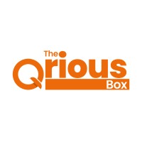 The Qrious Box logo, The Qrious Box contact details