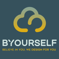 bYourself logo, bYourself contact details