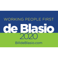 de Blasio 2020 logo, de Blasio 2020 contact details