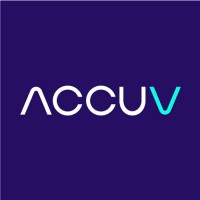 AccuV logo, AccuV contact details