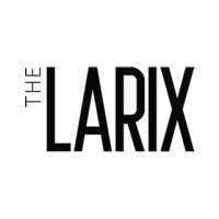 THE LARIX logo, THE LARIX contact details