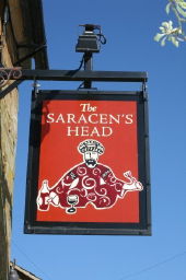 The Saracen's Head logo, The Saracen's Head contact details