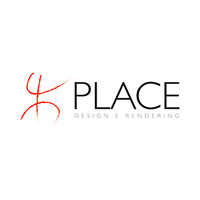 PLACE design e rendering logo, PLACE design e rendering contact details