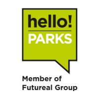 HelloParks logo, HelloParks contact details