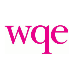 WQE logo, WQE contact details