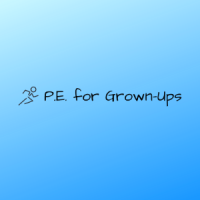 P.E. For Grown-Ups logo, P.E. For Grown-Ups contact details