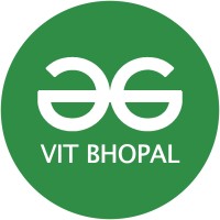 GeeksforGeeks VIT Bhopal logo, GeeksforGeeks VIT Bhopal contact details