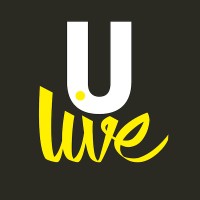 U-Live logo, U-Live contact details