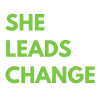 She Leads Change logo, She Leads Change contact details