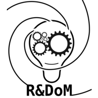 R&DoM logo, R&DoM contact details