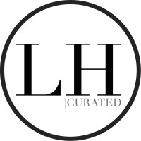 LH Curated logo, LH Curated contact details