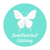 Swallowtail Editing logo, Swallowtail Editing contact details