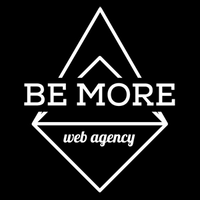 BE MORE web agency logo, BE MORE web agency contact details