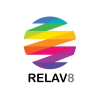 RELAV8 logo, RELAV8 contact details