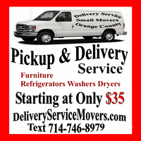 movers pickup and delivery service furniture appliance refrigerator washer dryer for orange county logo, movers pickup and delivery service furniture appliance refrigerator washer dryer for orange county contact details