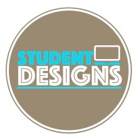 StudentDesigns logo, StudentDesigns contact details