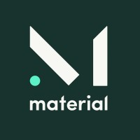 Material logo, Material contact details