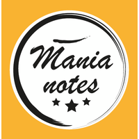 ManiaNotes logo, ManiaNotes contact details