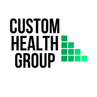 Custom Health Group logo, Custom Health Group contact details