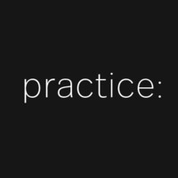 practice: (a design collaborative) logo, practice: (a design collaborative) contact details