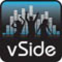 vSide logo, vSide contact details