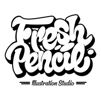 Fresh Pencil illustration studio logo, Fresh Pencil illustration studio contact details