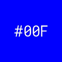 #00F logo, #00F contact details