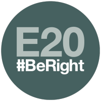 E20#BeRight logo, E20#BeRight contact details