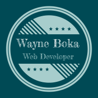 Wayne Boka, Web Developer logo, Wayne Boka, Web Developer contact details