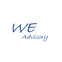 WE Advisory logo, WE Advisory contact details