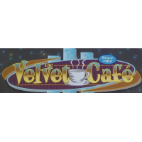 The Velvet Cafe logo, The Velvet Cafe contact details