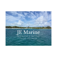 JE Marine logo, JE Marine contact details