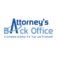 'Attorney''s Back Office Inc.' logo, 'Attorney''s Back Office Inc.' contact details