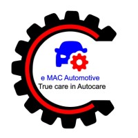 e MAC Automotive logo, e MAC Automotive contact details