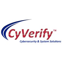 CyVerify logo, CyVerify contact details