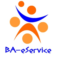 BA-eService logo, BA-eService contact details