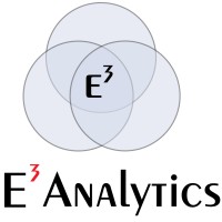 E3 Analytics logo, E3 Analytics contact details