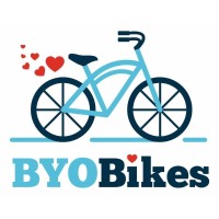 BYOBikes logo, BYOBikes contact details