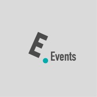 E-events logo, E-events contact details